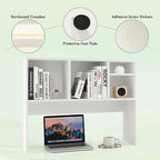 Desktop Hutch Bookshelf for Computer Desk, White - Image 6