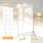 8.5X11 Silver Frames Double-Sided Acrylic Sign Holder, 6 Pack - Image 2