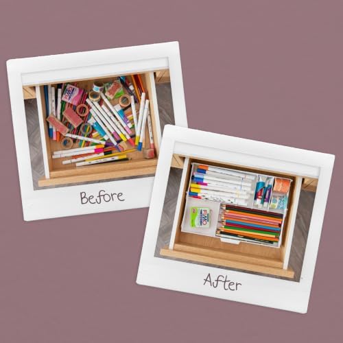 IRIS USA 2-Tier Drawer Organizer |Made in USA| 22 Dividers (2-Pack) - White - Image 4