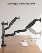 MOUNT PRO Triple Monitor Mount for Max 32" Screens, Up to 19.8lbs Each - Image 4
