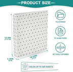 Standard View 3 Ring Binder, Cream Black Polka Dot Durable Flexible Portable Waterproof Hardcover 1.5 Inch D Rings 500-Sheet Capacity Organizer 2PC - Image 6