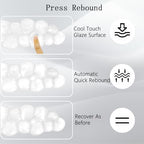 Gel Cloud Wrist Rest for Keyboard and Mouse Clear Mouse Pad with Wrist Rest 3PCS Ergonomic Cool Keyboard Wrist Pad Cute Acrylic Coaster Non-Slip Cute Transparent Mouse Wrist Pad for Computer Keyboard - Image 4