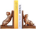 Book Ends for Shelves to Hold Books Heavy Duty,Decorative Bookend by Mervkis