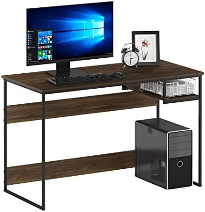 FURINNO Moretti Lifestyle Study Desk, 45 Inches, Columbia Walnut by Furinno-FitsYourSpaceFitsYourBudget