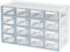 Blue Ginkgo 16-Drawer Storage Cabinet Organizer, Blue, Made in Korea by BLUEGINKGO