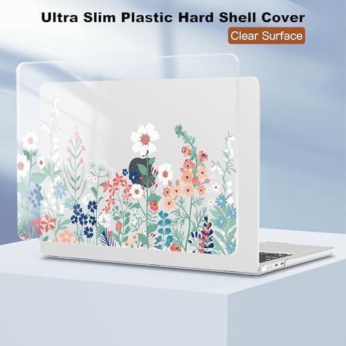 CISSOOK for MacBook Air 15 inch Case 2026 2025 2024 2023 M5 M4 M3 M2 Flower - Image 6