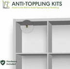 Furinno Simple 8-Cube Storage Organizer, Extra Thick Frame, Plain White - Image 4