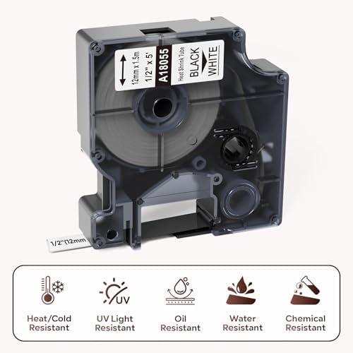 Compatible with DYMO 18055 Heat Shrink Tube Labels - Image 3