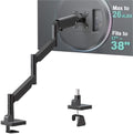 WALI Extra Long Single Monitor Arm for 17-38 inch Screens, up to 26.4 lbs by WALI