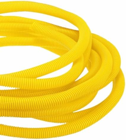 DMiotech 50ft Wire Loom Split Tubing 1 Inch(25.4mm) ID Yellow by DMiotech