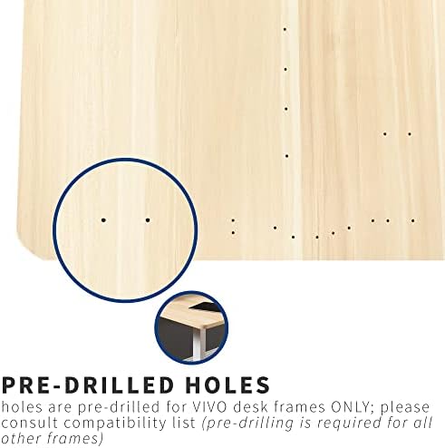 VIVO Light Wood 71 x 30 in Table Top, DESK-TOP72-30C - Image 5