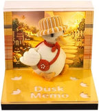 3D Memo Pad Time Piece Calendar 2027, 3D Tear-Off Art Desk Calendar 2027, Creative 3D Memo Pad Paper Art Tree House DIY Paper Carving Decoration (Sunny Duck) by PTAEXCEL