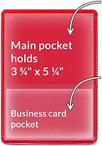 StoreSMART® - Red-Back Auto Insurance & ID Card Holders - 500 Pack - RFS20-R500 - Image 2