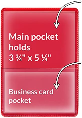 StoreSMART® - Red-Back Auto Insurance & ID Card Holders - 500 Pack - RFS20-R500 - Image 2