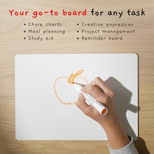 Board Geeks Bigtime 12 Pack 9x12 Classroom Whiteboards for Kids - Small Double-Sided White Board - White Boards Bulk Set, Classroom Essentials - Magnetic Dry Erase Boards for Students, Teacher - Image 5