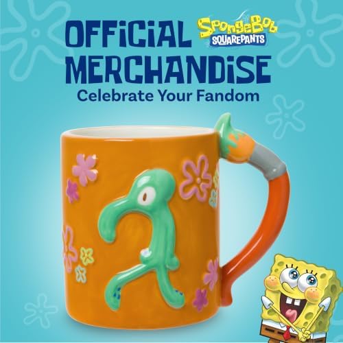 Silver Buffalo Spongebob Squarepants Art, 3D Sculpted Handle Mug, 20oz - Image 4