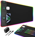 RGB Gaming Mouse Pad with 15 Magnetic Wireless Charging, 31.5"x15.7" by ExtreLife