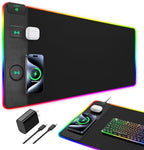 RGB Gaming Mouse Pad with 15 Magnetic Wireless Charging, 31.5"x15.7" by ExtreLife
