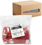 Kable Kontrol Write-On Flag Identification Zip Ties 6 Inch 5000 Pcs – Red by KABLEKONTROL%C2%AE