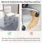 [Tempered Glass] 48" x 80" Glass Office Chair Mat for Carpet - Image 6