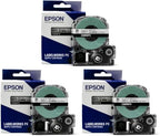 Epson LABELWORKS 236BWPX PET Tape Cartridge - Black on White Industrial Label Maker Tape - 1.5" (36MM) Wide, 30 ft (Pack of 3) by EpsonLABELWORKS