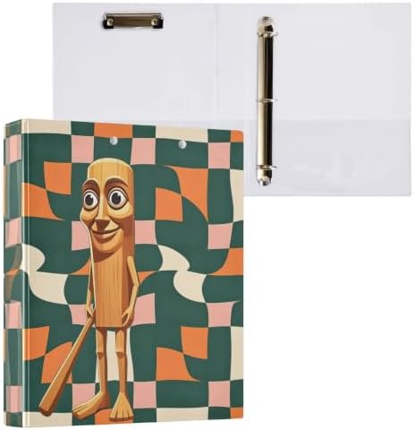ALAZA Brainrot Tung Tung Tung Sahur (16) 3 Ring Binder 1.5 Inch Three Ring Office Binders w/clipboard & 3 Pockets, Hold 200 Sheets, 2 pcs - Image 3