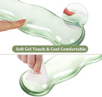 L-SPOUTTO Green Checkered Mouse Pad Set,Scalloped XXL Desk Mat Set - Image 3