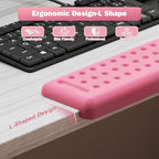Leolee L-Shaped Desk Long Wrist Rest Elbow 60CM, Pink Arm Rest for Desk - Image 2
