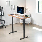 VIVO Rustic Vintage Brown 60 x 24 in Standing Desk, DESK-KIT-B06N - Image 2