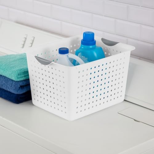 Sterilite Deep Ultra Basket, Open Top Plastic Storage Organizer, 6-Pack - Image 4