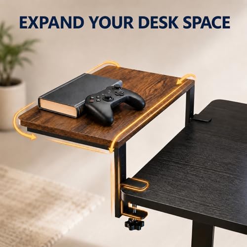 Clamp-On Desk Extender, 15 x 9.5 Inch Monitor Riser - Image 3