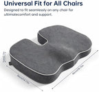 Seat Cushion,Memory Foam Office Chair Cushion Tailbone Sciatica Pain Relief - Image 2
