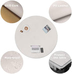 CENNBIE 54 Inches Round Cork Leather Dining Table Mat (Cream) - Image 3
