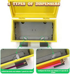Pencil Dispenser for Classroom & Pencil Holder for Desk with 5 PCS Stickers - Image 3
