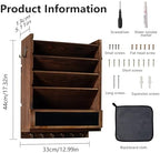Rustic wall mail organizer,Key and Mail File Holder for Wall Mount - Image 2