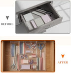 Briwooody Clear Acrylic Drawer Organizer Expandable,9 Compartments,Large - Image 5