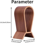Wood Headphone Stand for Desk - Headset Holder Cute Gaming Wooden Headphones Hanger Hook Rack Base Storage Head Phone Accessories - Image 2