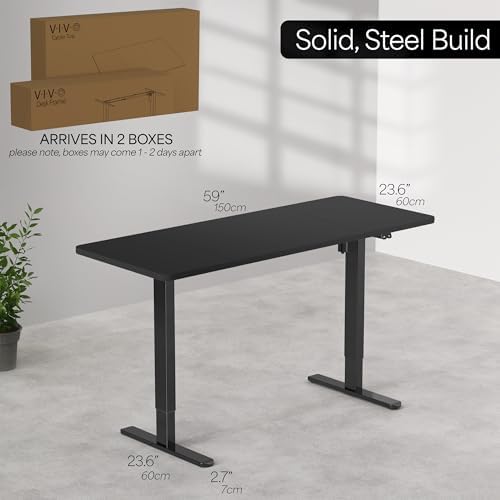 VIVO Black 60 x 24 in Standing Desk, DESK-KIT-B06B - Image 6