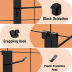 HUHOLE 50 Pack 4 Inch Black Gridwall Hooks Metal Display Hangers - Image 4