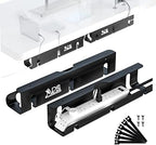 Qiyuan Under Desk Cable Management Tray, 2-Pack No-Drill 16" Cord Organizer by QIYUANAmphibiousPowerSystem