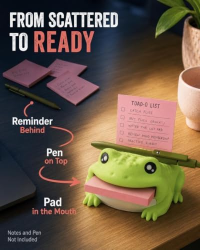 Note Toad Desk Organizer Sticky Holder For Three Inch Square Pads - Image 6
