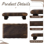 Briwooody Wood Riser Pedestal Stand for Kitchen Counter, 12 x 7 Inch - Image 3