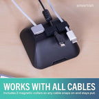 Smartish Magnetic Cord Holder, Cable Wrangler, Nightstand & Desk Organizer - Image 6