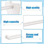 Unittype 100 Pack Plastic Pegboard Hooks, 4 Inch, Ivory White - Image 4