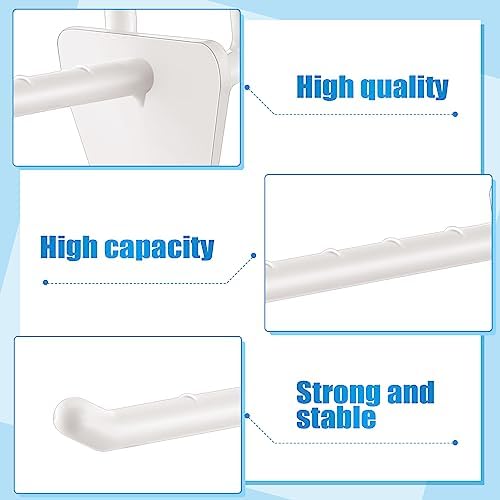 Unittype 100 Pack Plastic Pegboard Hooks, 4 Inch, Ivory White - Image 4