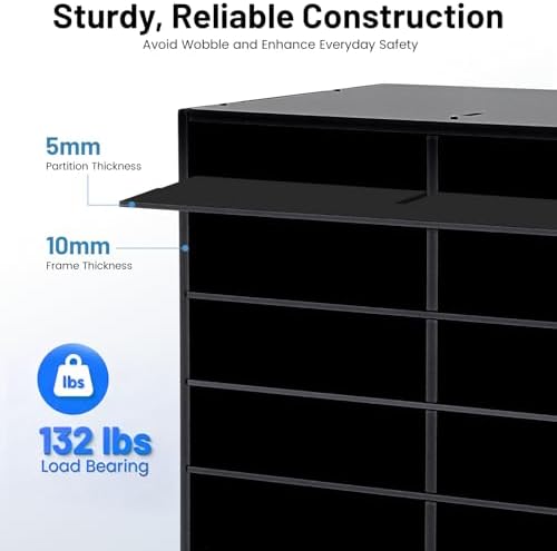 24-Slot Literature Organizer, Desktop File Holder Office Mailbox Sorter - Image 4