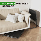 2PK TV Tray Table with Cup Holder, w/6 Height & 3 Tilt Angle - Image 6