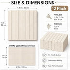 Stripe Felt Bulletin Board Tiles, Cork Board Alternative 48 x 36 in - Image 2