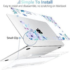 MEEgoodo for M5/M4/M3/M2 MacBook Air 15 inch Case 2026 2025 2024 2023, Case Fit Model (A3448/A3241/A3114/A2941) for MacBook Air 15.3 inch, Soft Purple Floral - Image 5
