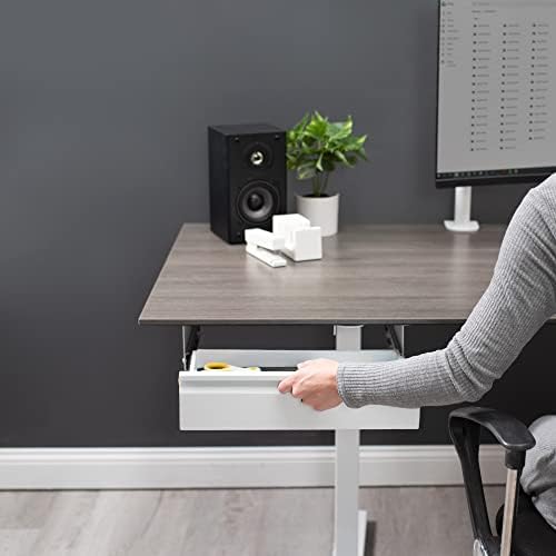 VIVO White 16 x 9 inch Under Desk Slide Out Drawer, DESK-AC03A-W - Image 2